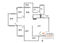 金沙湾花园4室2厅2卫189㎡户型图