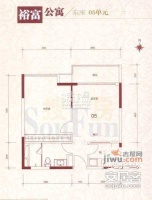 珠江太阳城广场2室2厅1卫户型图