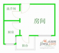 珠江太阳城广场1室1厅1卫68㎡户型图