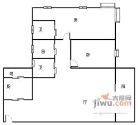 白云畔山花园3室2厅2卫110㎡户型图