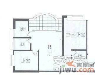 南天广场2室2厅2卫86㎡户型图