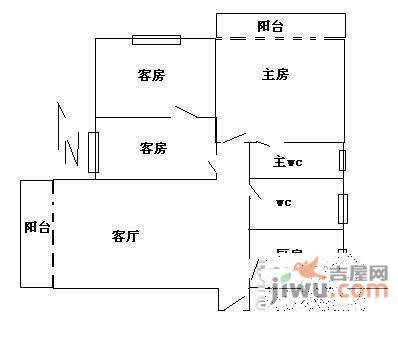 赛拉维小区3室2厅2卫户型图