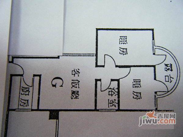 金丽楼2室1厅1卫76㎡户型图