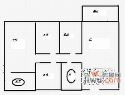 富力天河华庭4室2厅2卫206㎡户型图