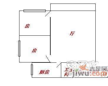 金宇花园2室2厅1卫72㎡户型图