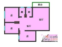 侨乐新村3室2厅2卫91㎡户型图