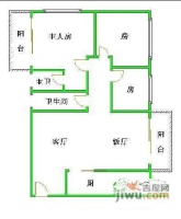 金逸雅居3室2厅2卫96㎡户型图