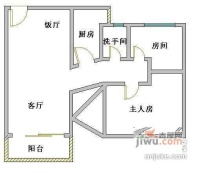 金逸雅居2室1厅1卫86㎡户型图