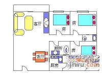 金逸雅居3室2厅1卫98㎡户型图