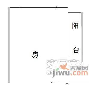 嘉鸿花园1室0厅1卫33㎡户型图