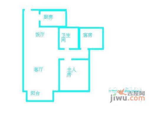 碧桂园凤凰城凤盈苑2室2厅2卫户型图