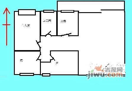 愉景雅苑3室2厅1卫98㎡户型图