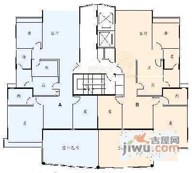 誉峰5室2厅2卫164㎡户型图