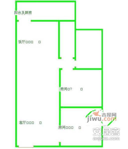 五华直街小区3室2厅2卫105㎡户型图