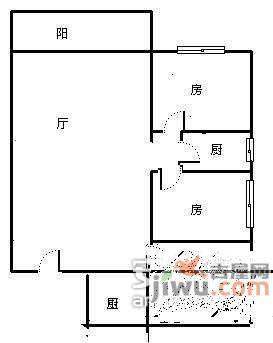 康乃磬苑3室1厅1卫98㎡户型图