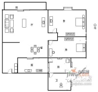 永愉花园2室2厅1卫99㎡户型图