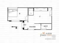 金麓山庄1室1厅1卫54㎡户型图