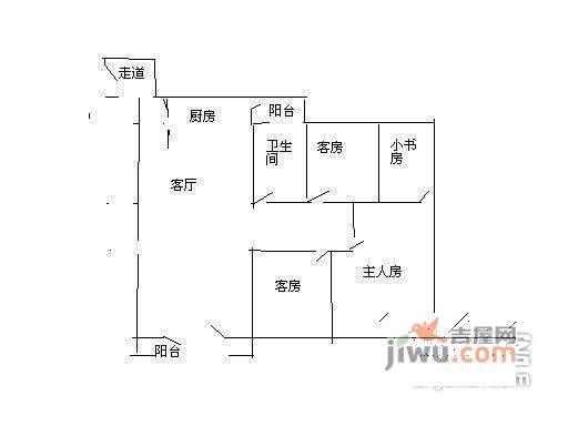 君华又一城3室2厅2卫102㎡户型图