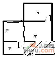 海意名苑1室1厅1卫46㎡户型图