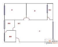 金都花园2室2厅1卫户型图