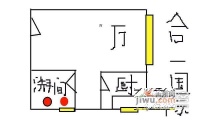 合一国际1室1厅1卫56㎡户型图