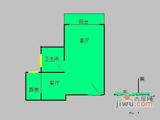 合一国际3室2厅2卫120㎡户型图