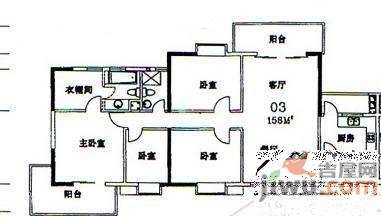 南国花园4室2厅2卫230㎡户型图