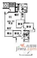 南国花园5室2厅2卫185㎡户型图