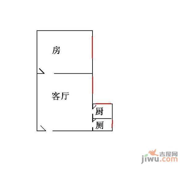 腾龙阁1室1厅1卫户型图