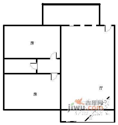 杏林花园2室2厅1卫78㎡户型图