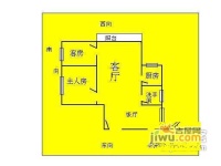 海关小区2室2厅1卫92㎡户型图