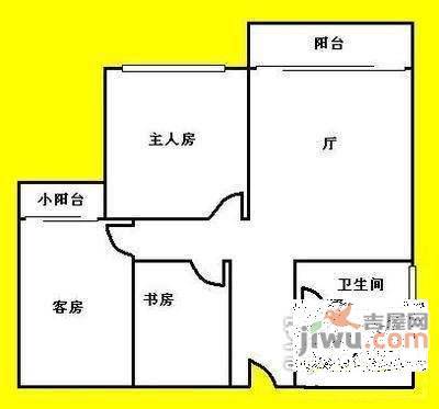 隆基怡苑3室2厅1卫95㎡户型图