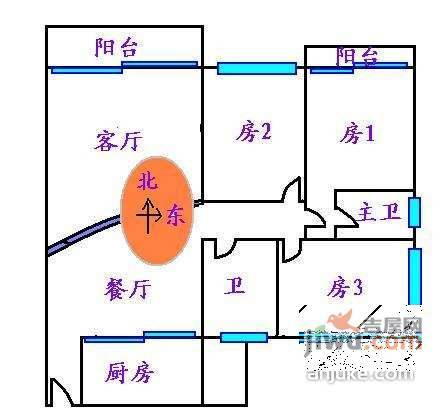 星河湾三期3室2厅2卫152㎡户型图