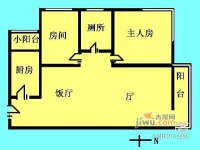 云景名都2室2厅1卫114㎡户型图