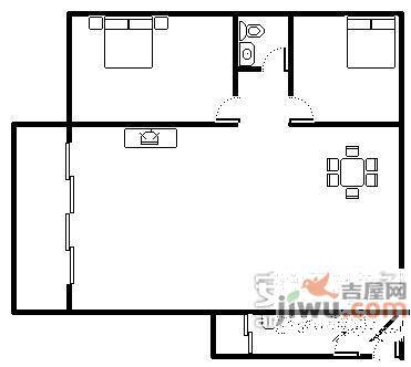 云景名都2室2厅1卫114㎡户型图