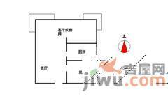 协和新世界1室1厅1卫48㎡户型图