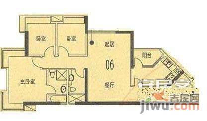 协和新世界3室2厅2卫126㎡户型图