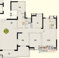 中海璟晖华庭4室2厅2卫户型图