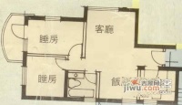 珠江花园2室2厅1卫87㎡户型图