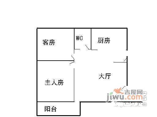 中颐海伦堡花样年华2室2厅2卫82㎡户型图