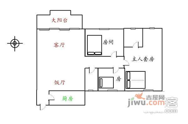 中颐海伦堡花样年华3室2厅2卫112㎡户型图