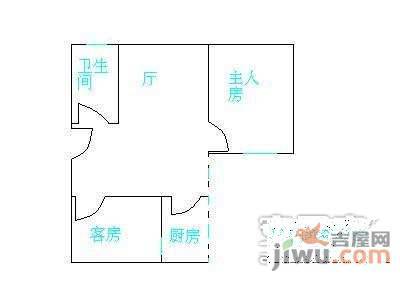 天鹅花苑2室2厅1卫78㎡户型图