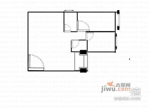 天鹅花苑2室2厅1卫78㎡户型图