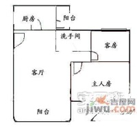 顺德碧桂园绿茵居2室2厅1卫78㎡户型图