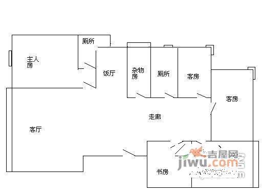 隽峰苑4室2厅2卫183㎡户型图