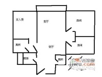 侨林苑二期3室2厅2卫115㎡户型图