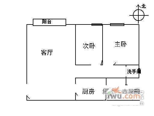 中海康城花园2室1厅1卫81㎡户型图