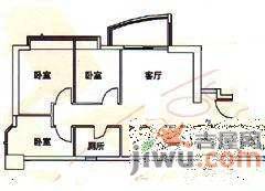 富基广场3室1厅1卫户型图