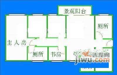 富基广场4室2厅2卫128㎡户型图