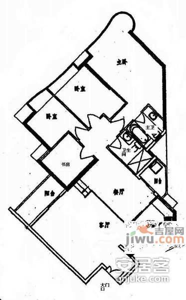 华标涛景湾4室2厅2卫220㎡户型图